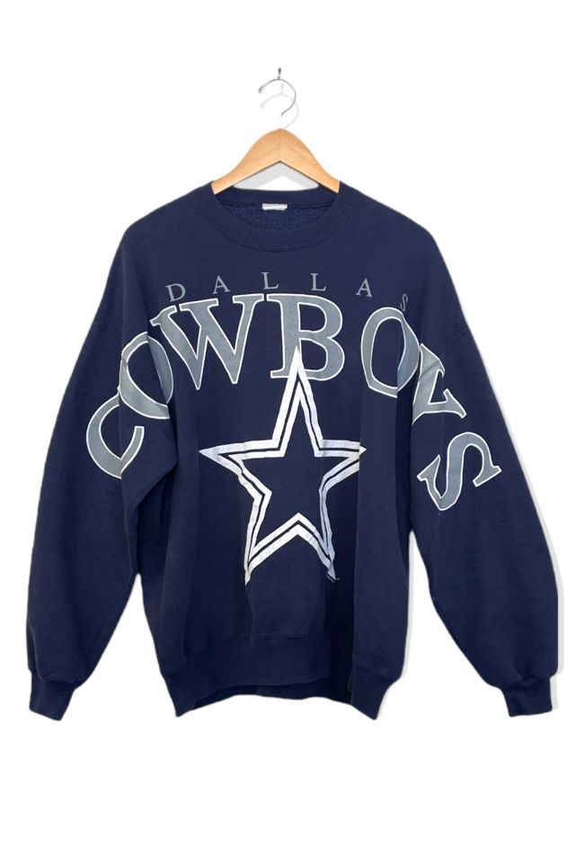 Vintage Dallas Cowboys Wide Print Sweatshirt