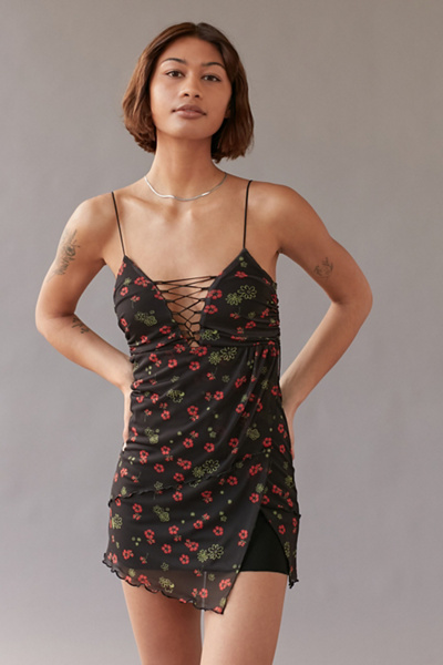east side lace up mini dress All Mine Pink Lace Mini Dress