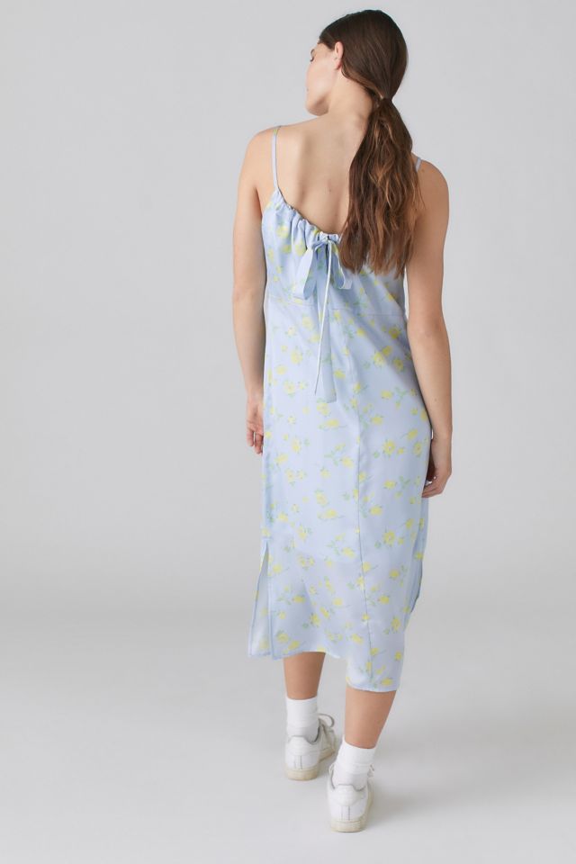 SOONSU Satin Floral Slip Dress #1