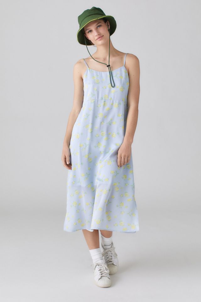 SOONSU Satin Floral Slip Dress #4