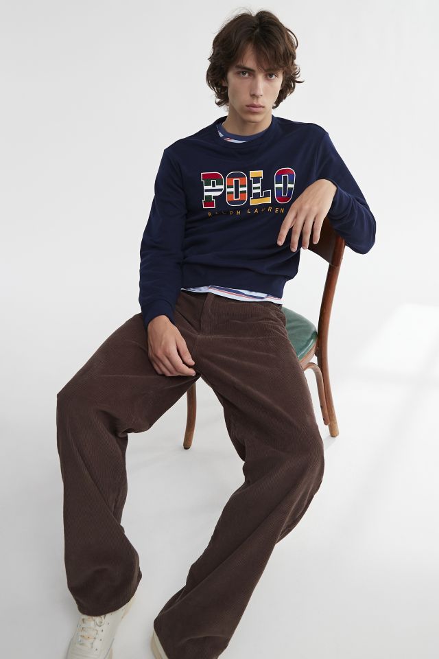 Polo Ralph Lauren Striped Logo Crew Neck Sweatshirt #1