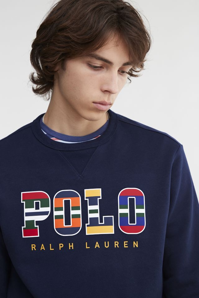 Polo Ralph Lauren Striped Logo Crew Neck Sweatshirt #3
