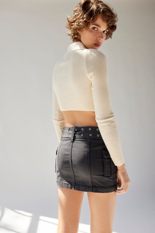 UO Joan Belted Micro Mini Skirt #3