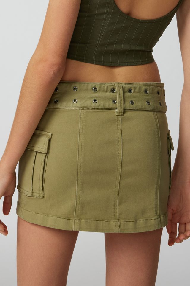 UO Joan Belted Micro Mini Skirt #3