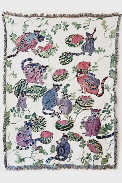 Olivia Wendel Lemurs Blanket