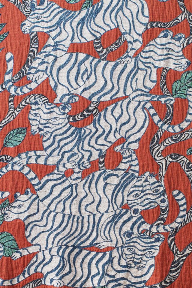 Olivia Wendel Tigers Landscape Blanket #1