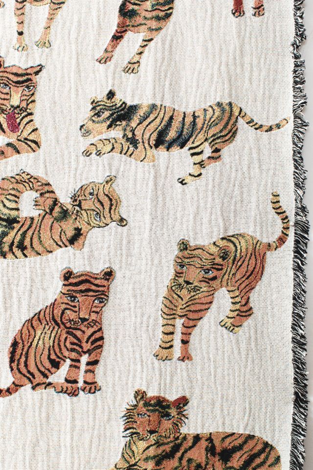 Olivia Wendel Playful Tigers Blanket #1