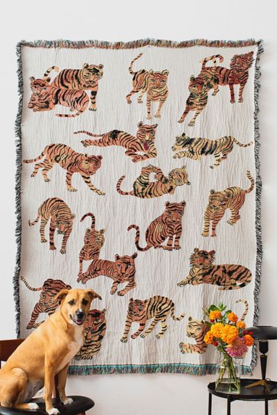Olivia Wendel Playful Tigers Blanket
