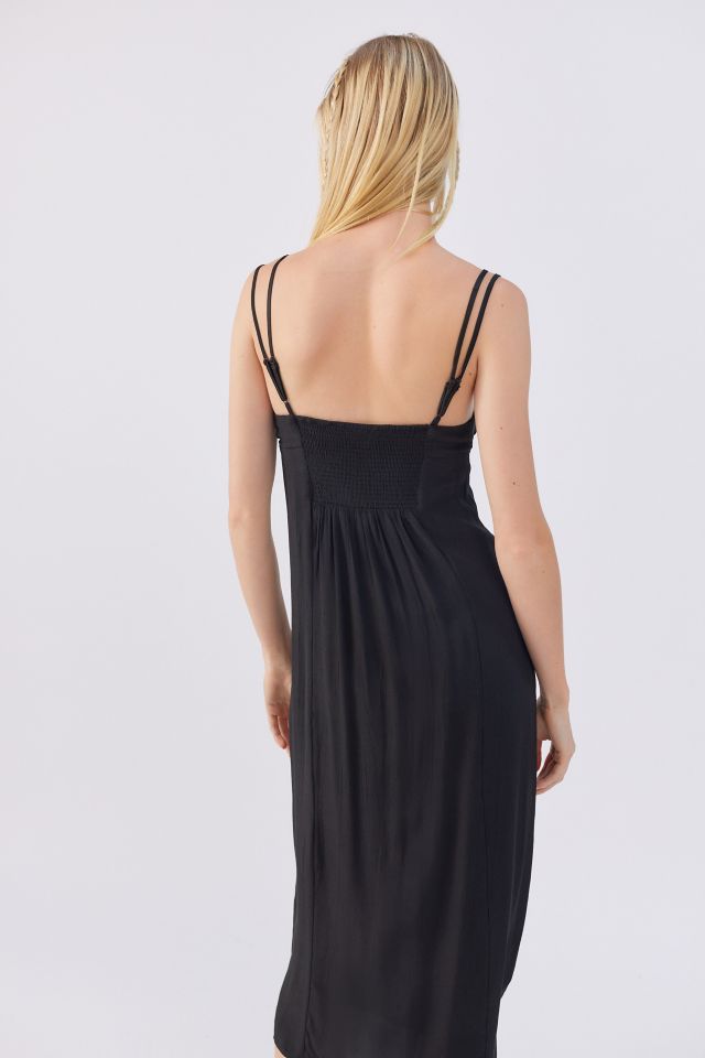 UO Dara Lace Trim Midi Dress #1