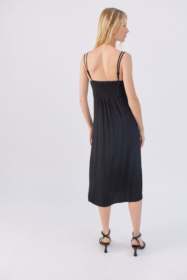 UO Dara Lace Trim Midi Dress #3
