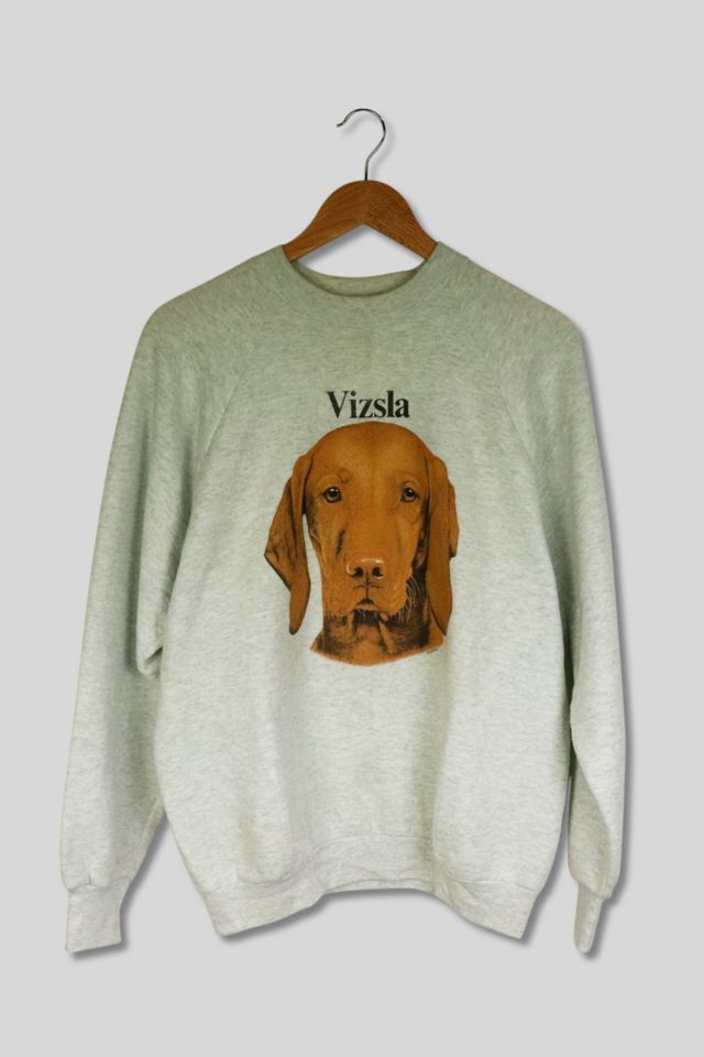 Vintage Vizsla Dog Crew Neck Sweatshirt