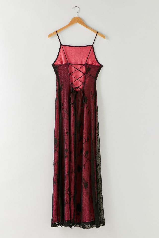 Vintage Floral Mesh Dress #1