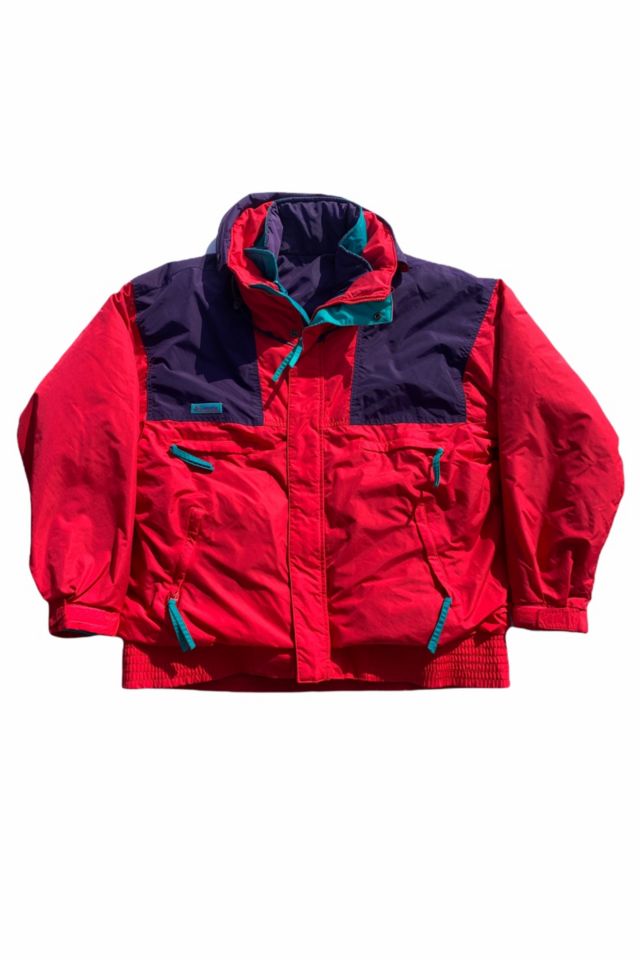 Vintage buy Columbia Sportswear 'Vamoose' Maroon Contrast Nylon Retro Ski Jacket