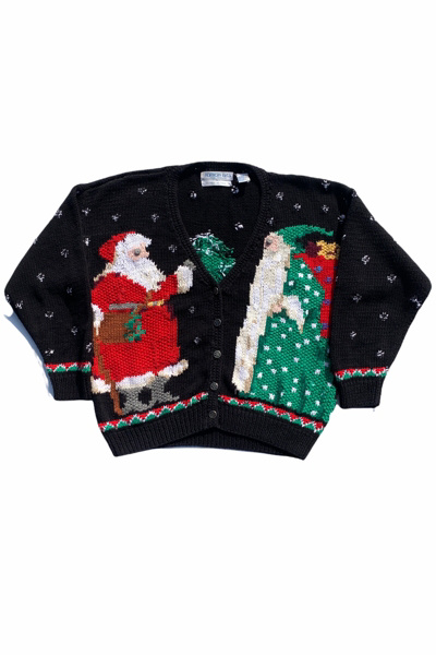 Urban Classics Oversized Christmas cardigan for