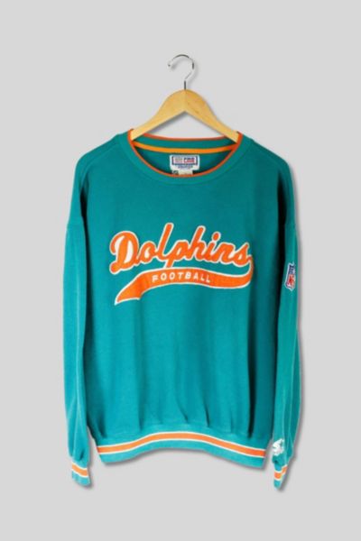 Miami Dolphins Crest Crewneck  Retro Miami Dolphins Sweatshirt