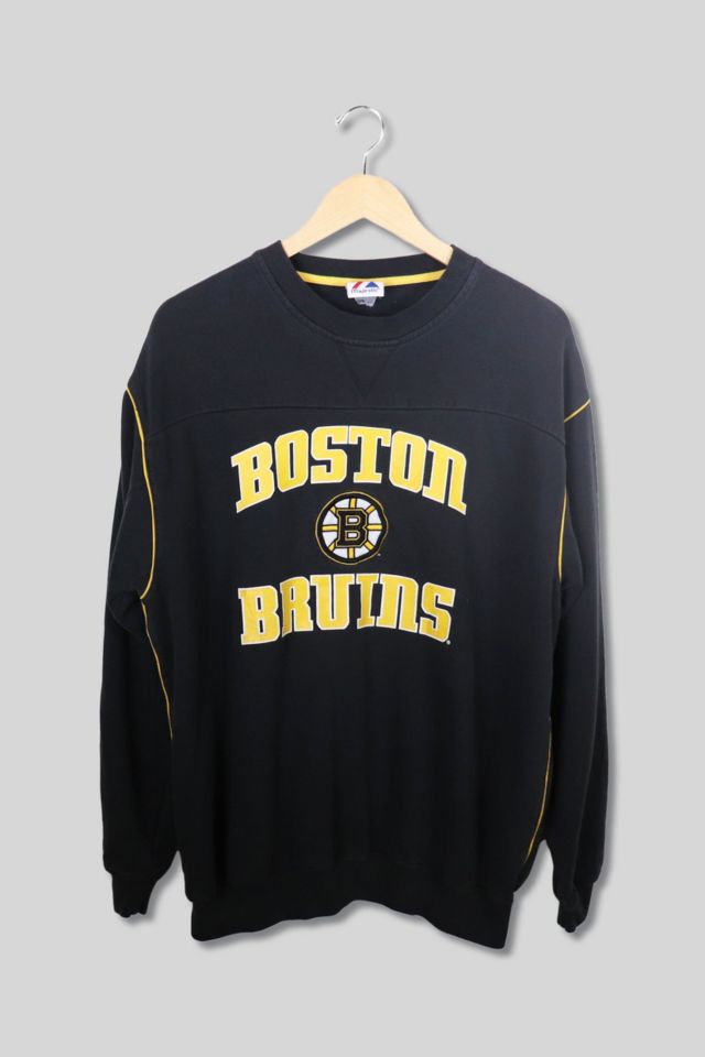 Vintage 1990s 90s Boston Bruins B spool NHL crewneck - Depop