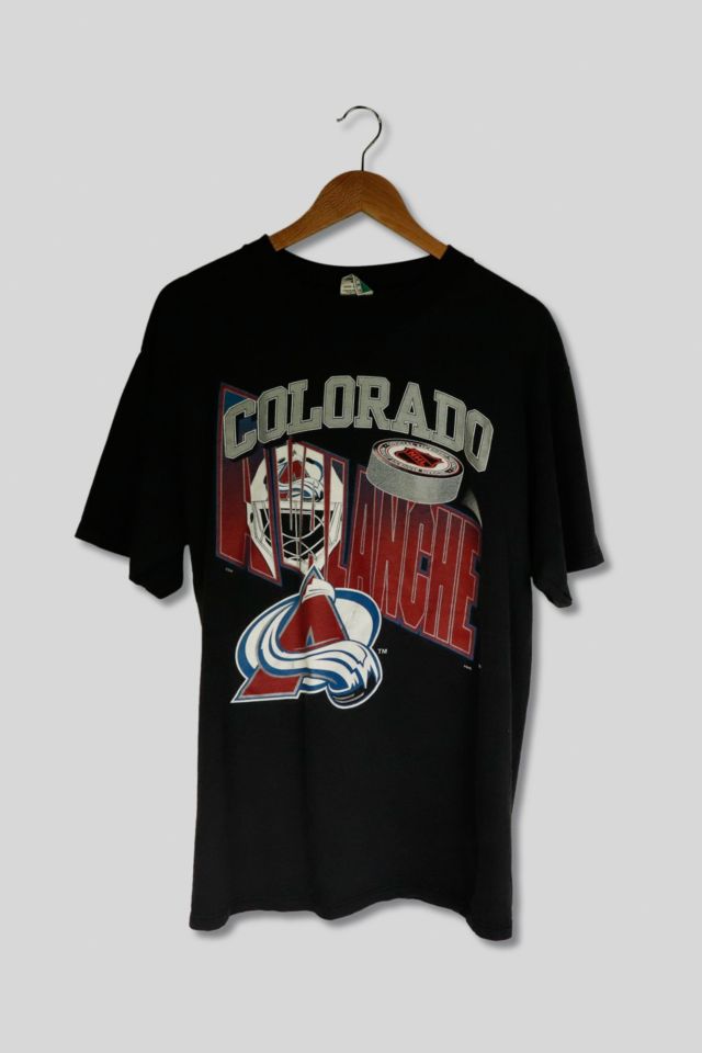 Colorado Avalanche Retro Varsity Inset Sleeve T-Shirt