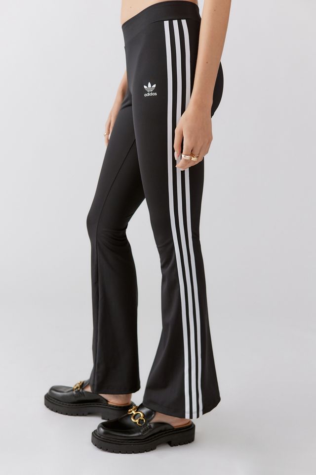 Adidas Originals Flared Stretchy Joggers In Black Lyst | lupon.gov.ph