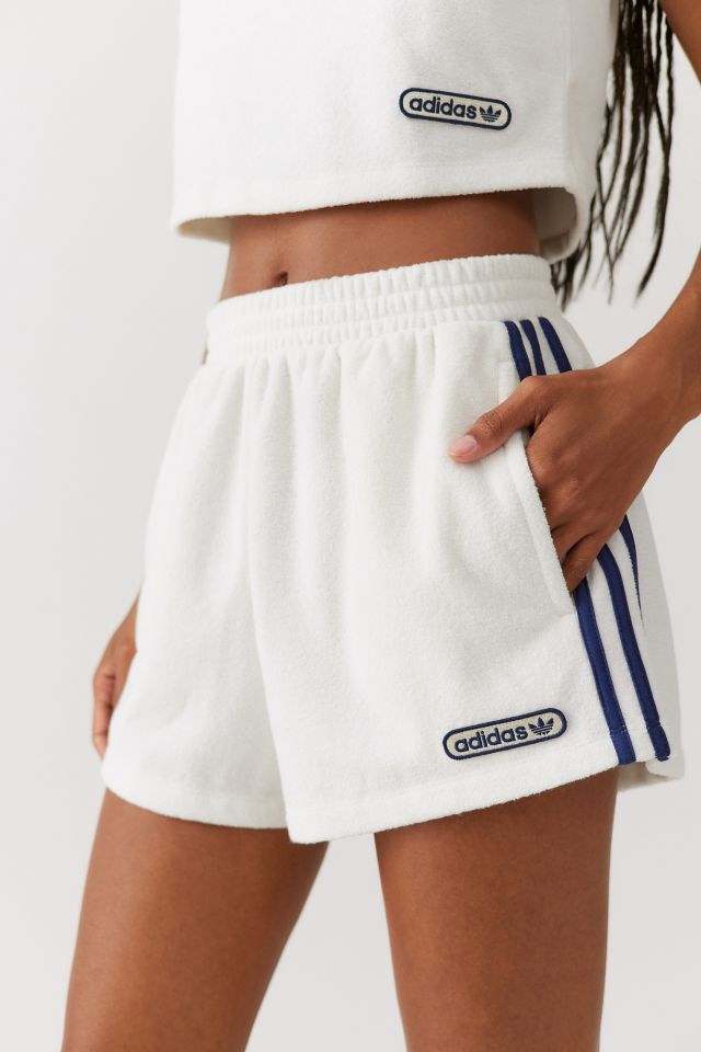 adidas Short Towel Terry Tank Top - White | Women's Lifestyle | adidas US