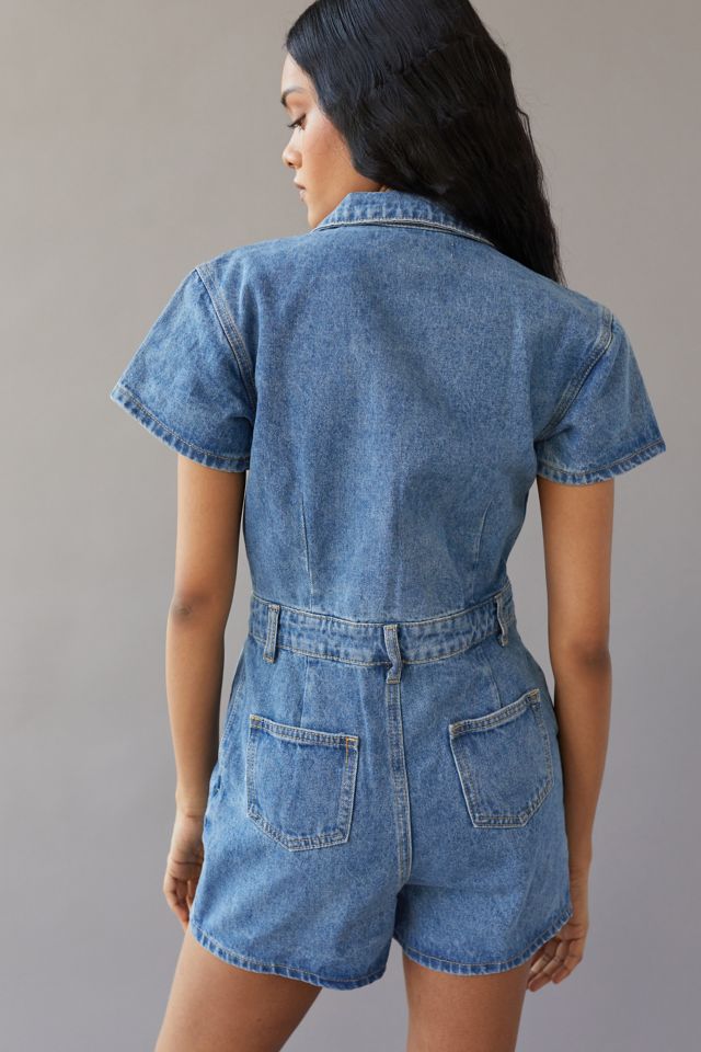 Lioness U Know What’s Up Denim Romper