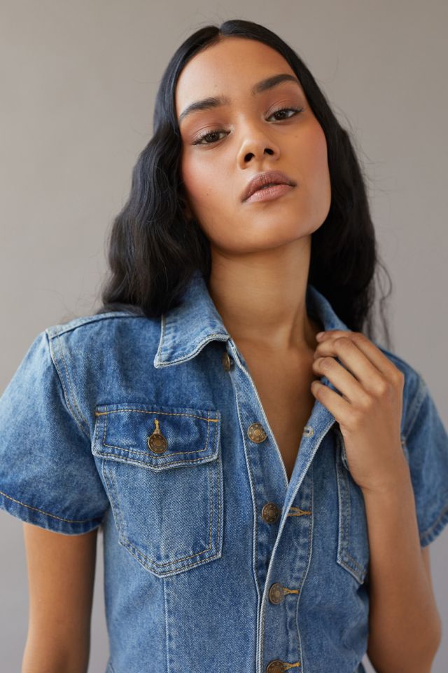Lioness U Know What’s Up Denim Romper