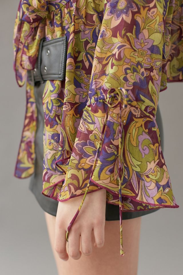 UO Paris Tie-Front Blouse #3