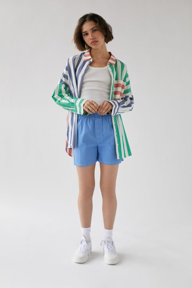 BDG Frankie Spliced Button-Down Shirt #3