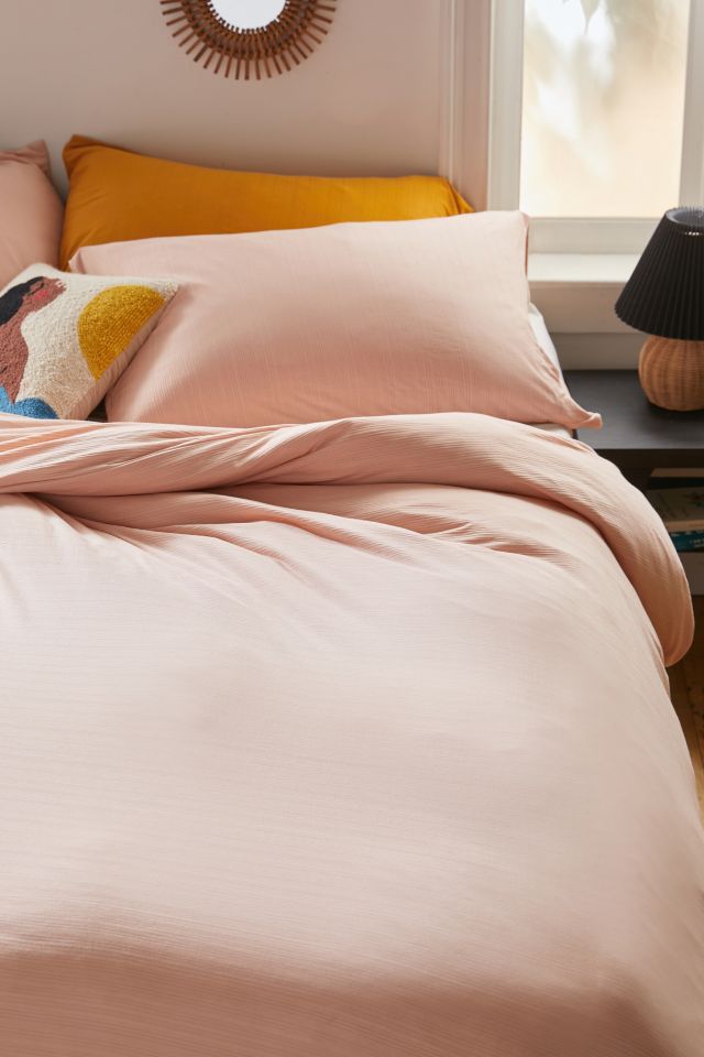 Cozy Ribbed Knit Jersey Duvet Set Urban Outfitters Canada