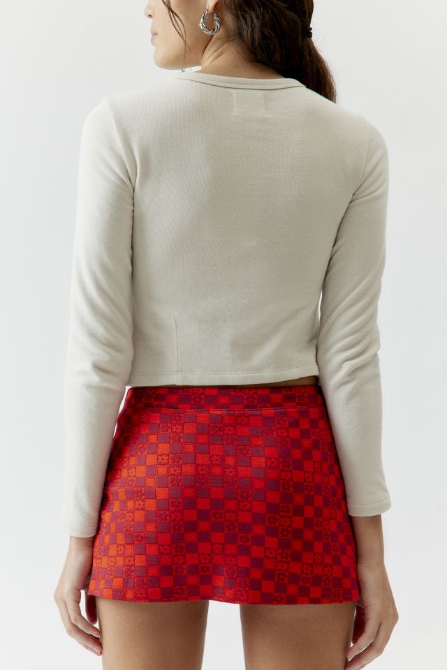 UO Grace Tricot Micro Corps-Moulant Mini Jupe-Short #4