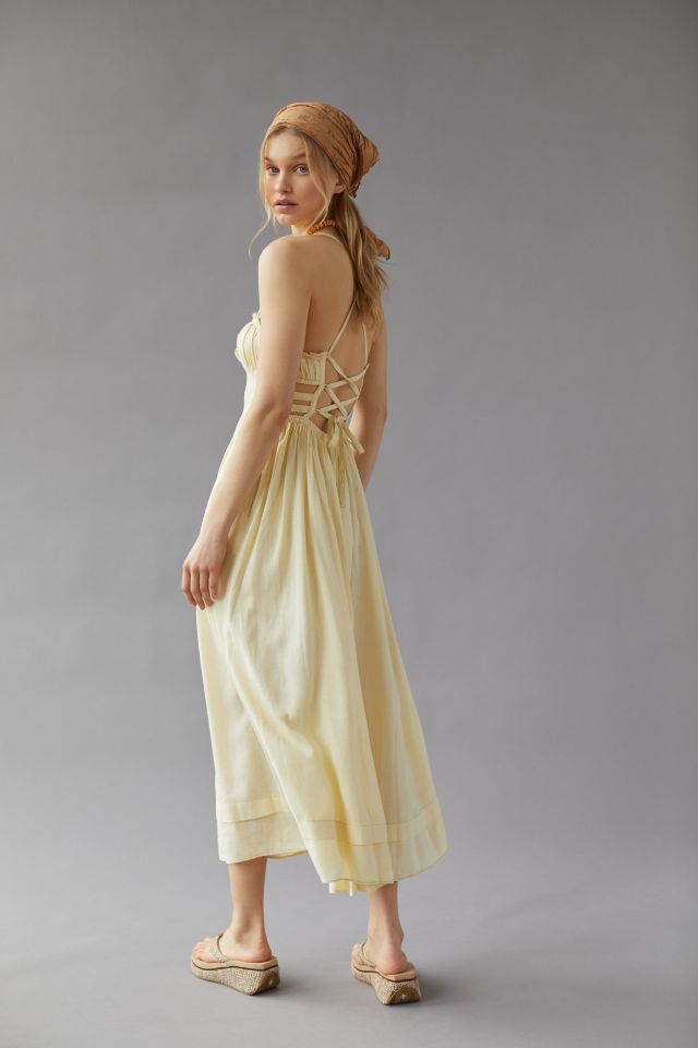 Urban outfitters 2025 yellow dress