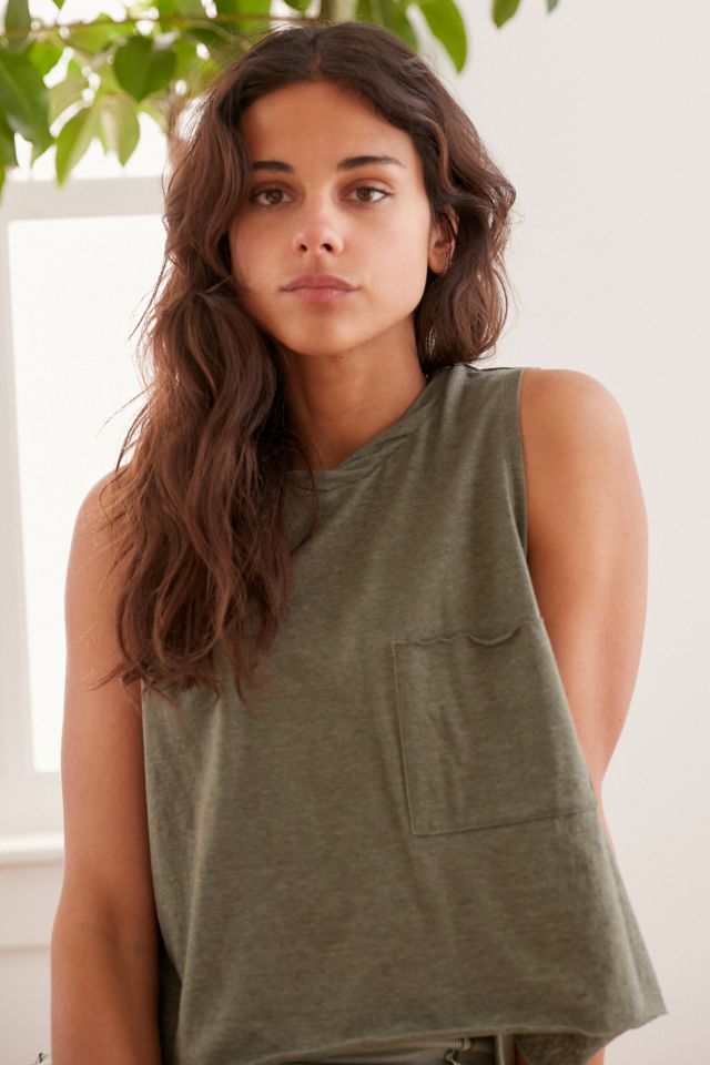 Out From Under Trudy Cropped Muscle Tank Top Urban Outfitters