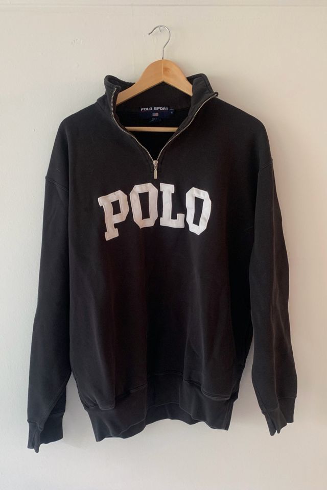 Vintage Polo Ralph Lauren Quarter Zip Sweatshirt | Urban Vintage Polo Ralph Lauren Quarter Zip Sweatshirt | Urban