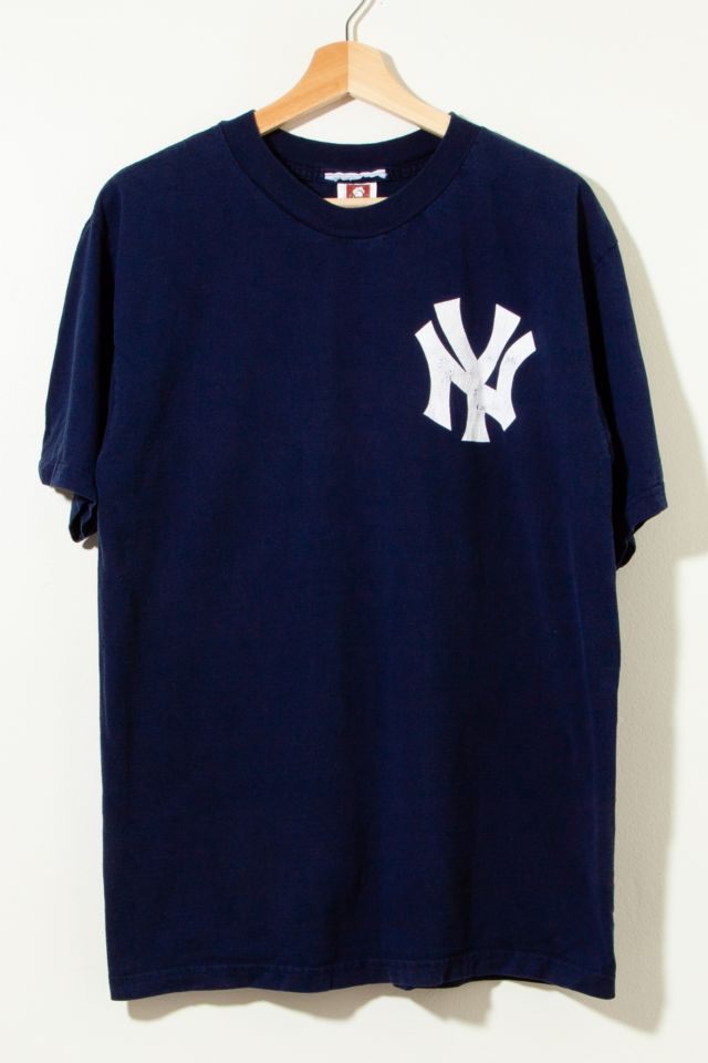 Vintage 90s New York Yankees Mesh Navy Blue Blank Jersey XL