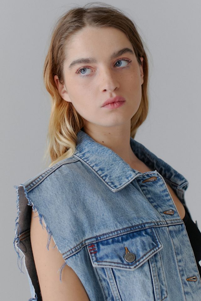 BDG Layne Denim Oversized Vest #4