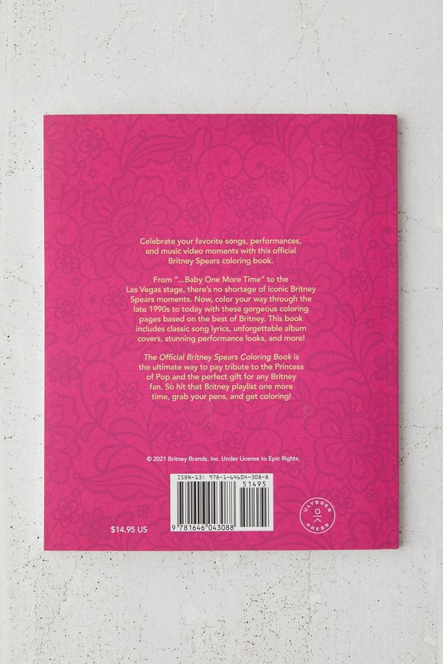 The Official Britney Spears Coloring Book By Ulysses Press #5