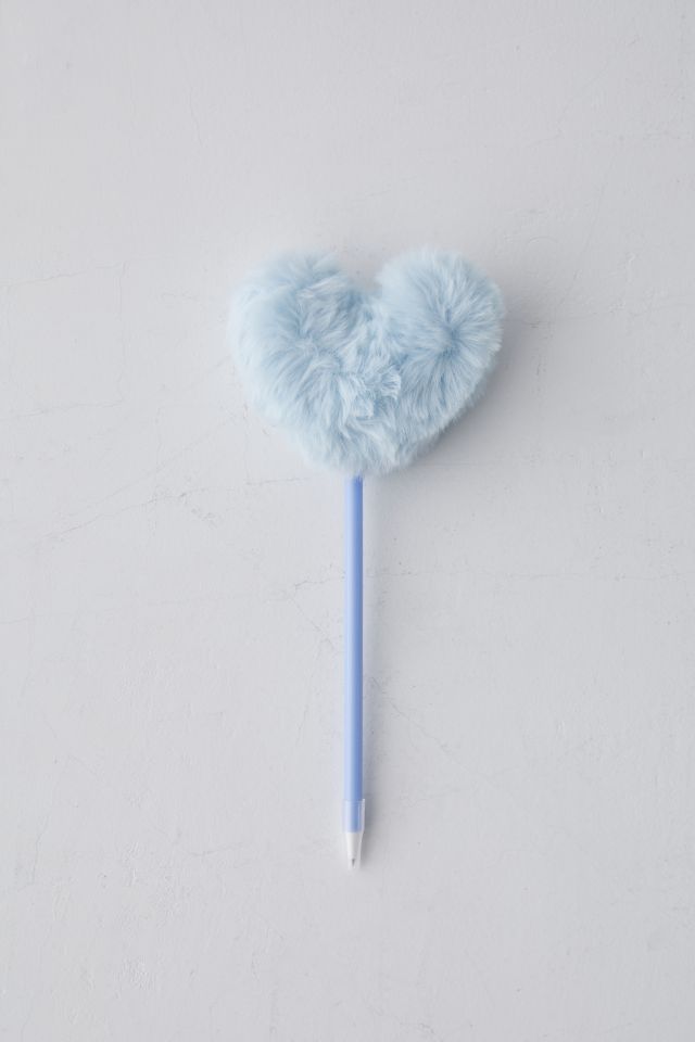 Fuzzy Heart Pen #1