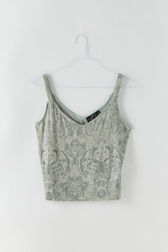 Vintage Glitter Tank Top Urban Outfitters