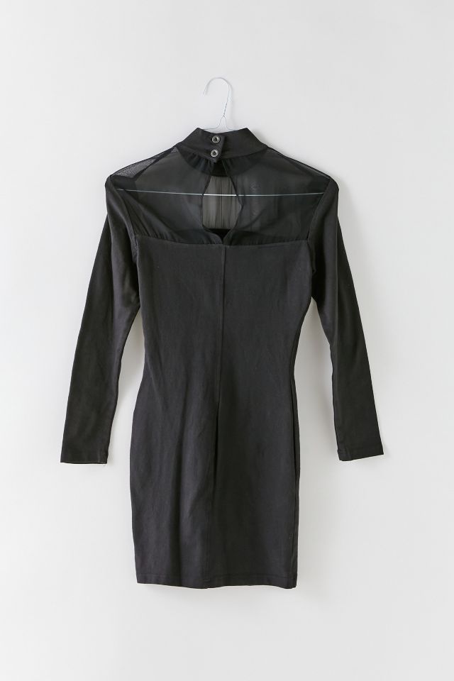 Robe moulante à manches longues vintage #1
