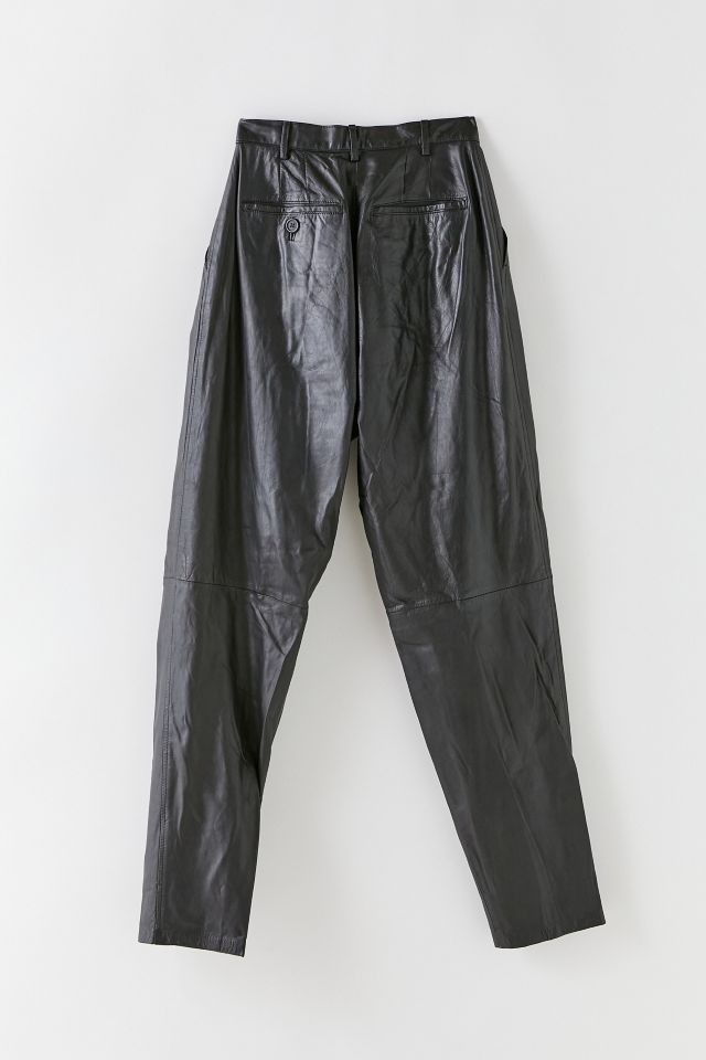 Vintage Y2K High-Waisted Leather Pant #1
