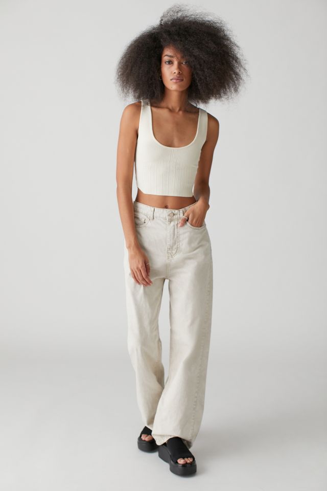 BDG Dropped Straight Jean — White Denim #1
