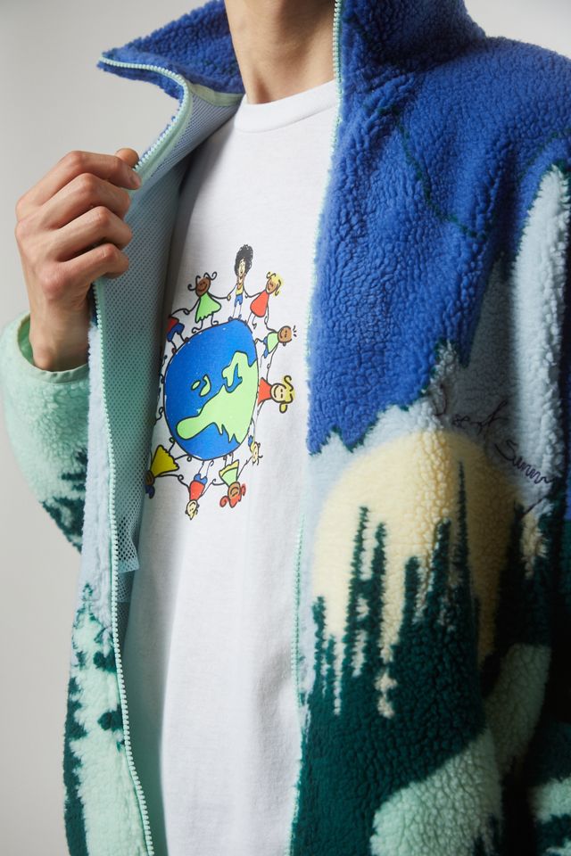 House Of Sunny Mountains Will Be Climbed Fleece Jacket Urban