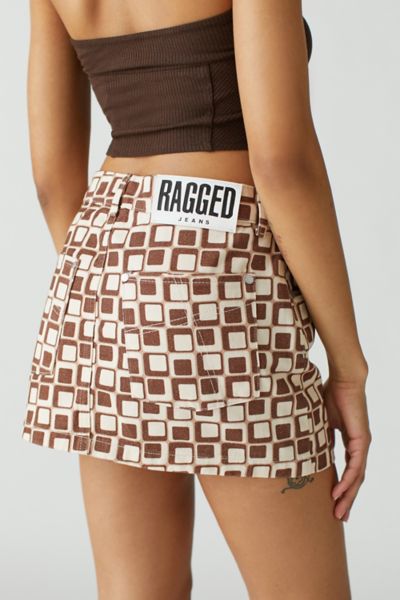 어반 아웃피터스 스커트 The Ragged Priest UO  ‘70s Mini Skirt,Brown