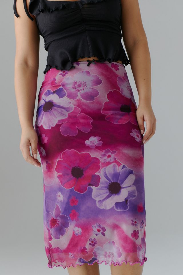 UO Bloom Mesh Midi Skirt #2