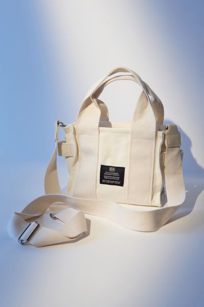 BDG Mini Canvas Tote Bag in White