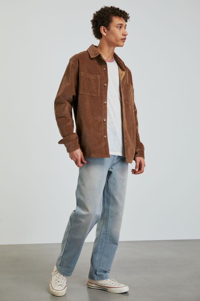 Jean de Travail BDG en Denim Délavé à Double Genou #1