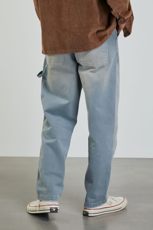 Jean de Travail BDG en Denim Délavé à Double Genou #3