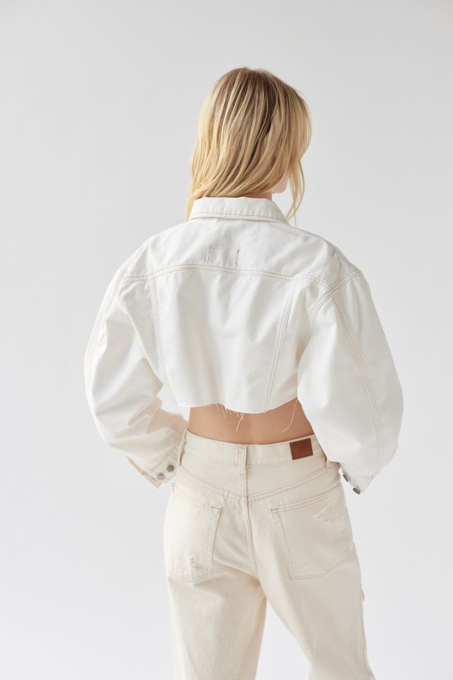 BDG Carissa Cropped Denim Trucker Jacket #2