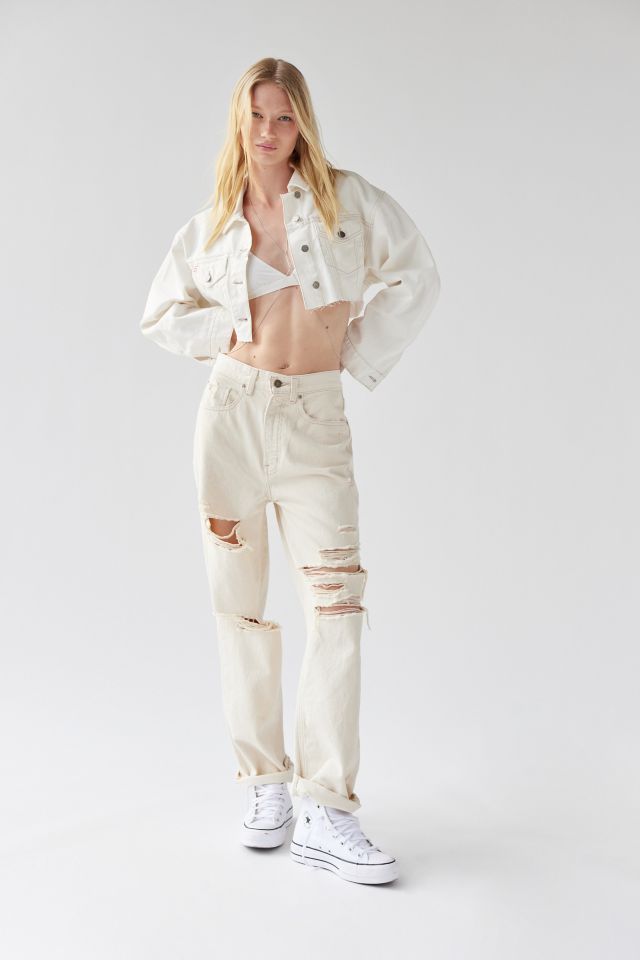 BDG Carissa Cropped Denim Trucker Jacket #4
