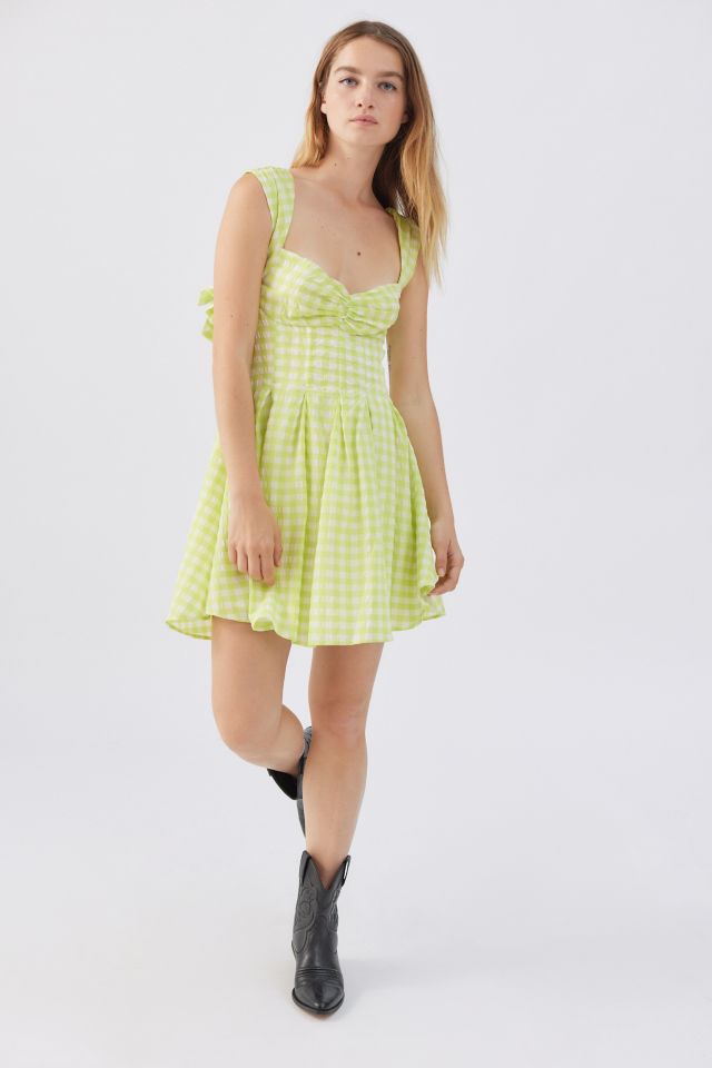 For Love & Lemons August Gingham Mini Dress #1