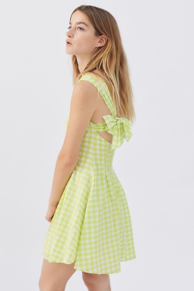 For Love & Lemons August Gingham Mini Dress #3